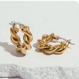 TiniLux The Weekender Hoops - Hypoallergenic Titanium Gold Hoops